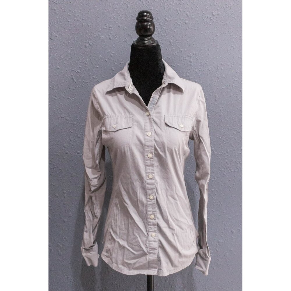 Converse One-Star Gray Button Up, Size Small - Picture 2 of 3